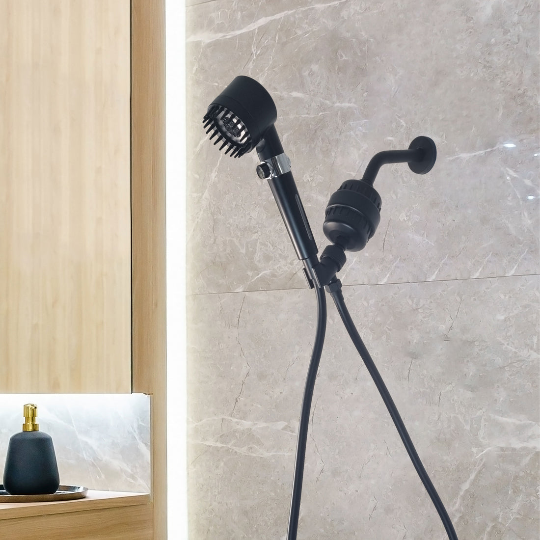 Galutinis dušo masažo dušo galvutės pilnas dušo rinkinys