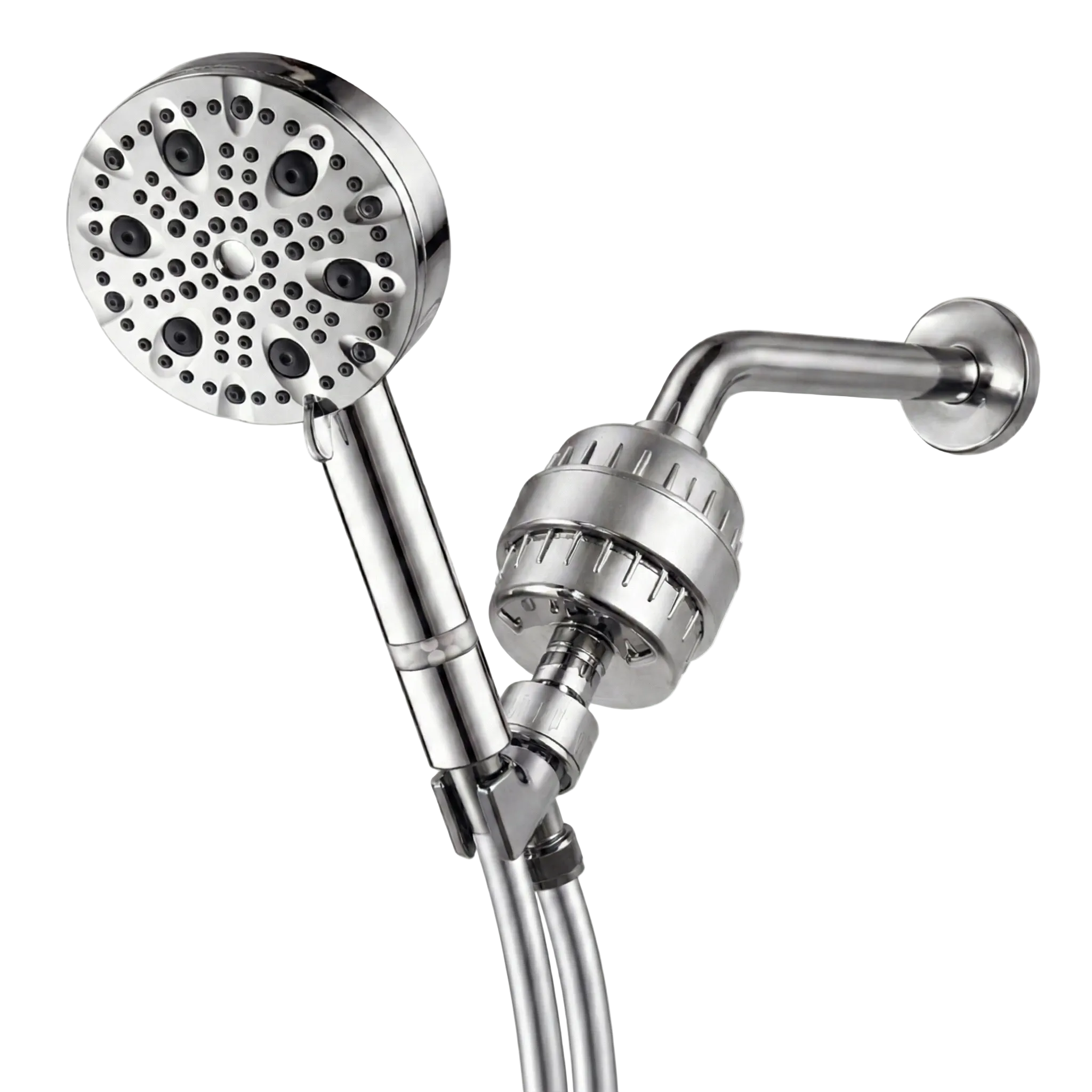 Luxe 9 Mode Showerhead Complete Shower Kit