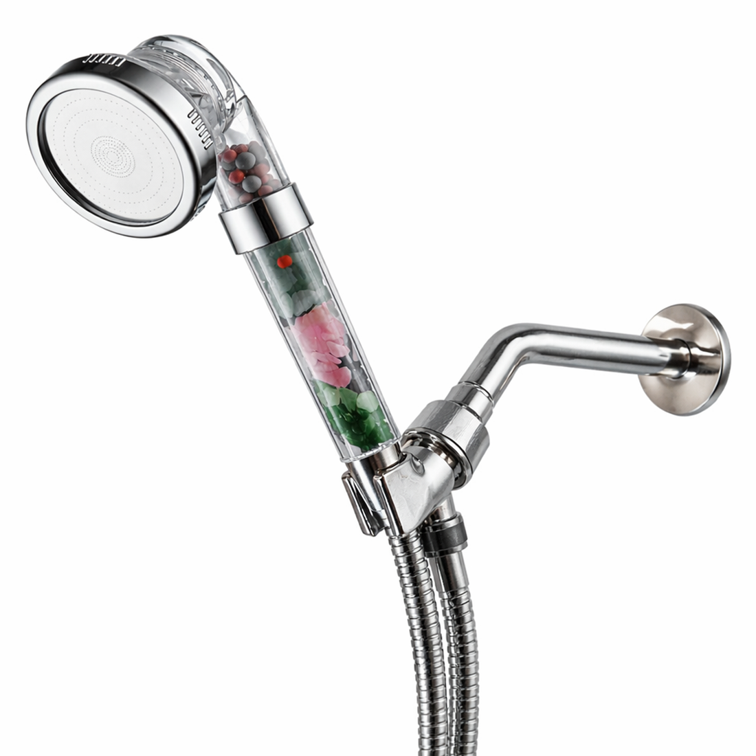 „Chakra“ dušo galvutės dušo būtiniausių daiktų rinkinys