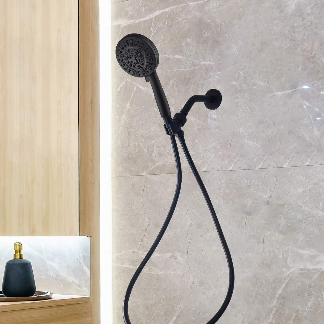 „Mineralstream Luxe 10“ režimo aukšto slėgio dušo galvutė (filtruojama)