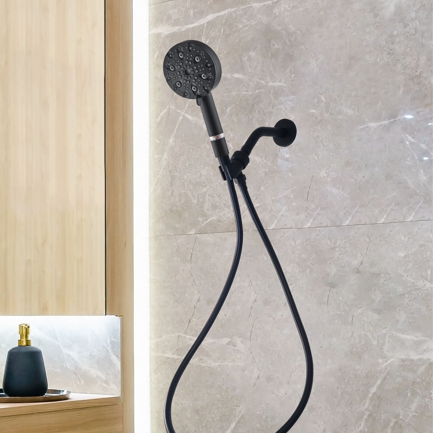 „Mineralstream Luxe 9“ režimo aukšto slėgio dušo galvutė (filtruojama)