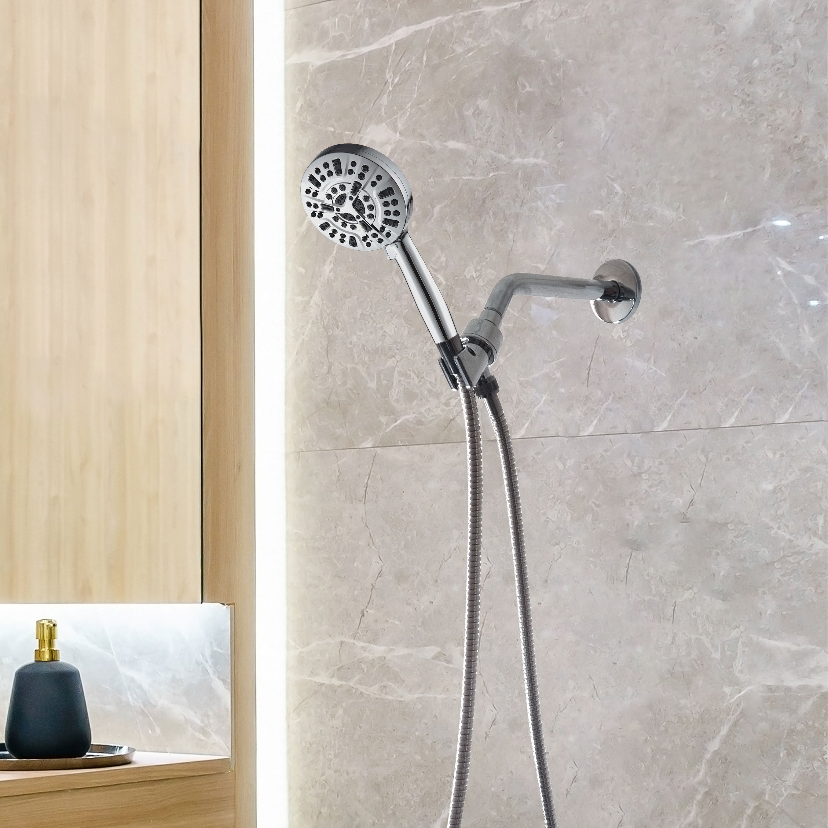 „Mineralstream Luxe 10“ režimo aukšto slėgio dušo galvutė (filtruojama)