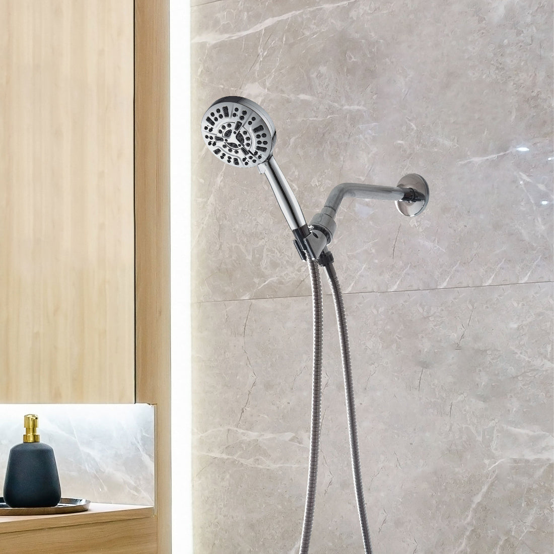 „Mineralstream Luxe 10“ režimo aukšto slėgio dušo galvutė (filtruojama)