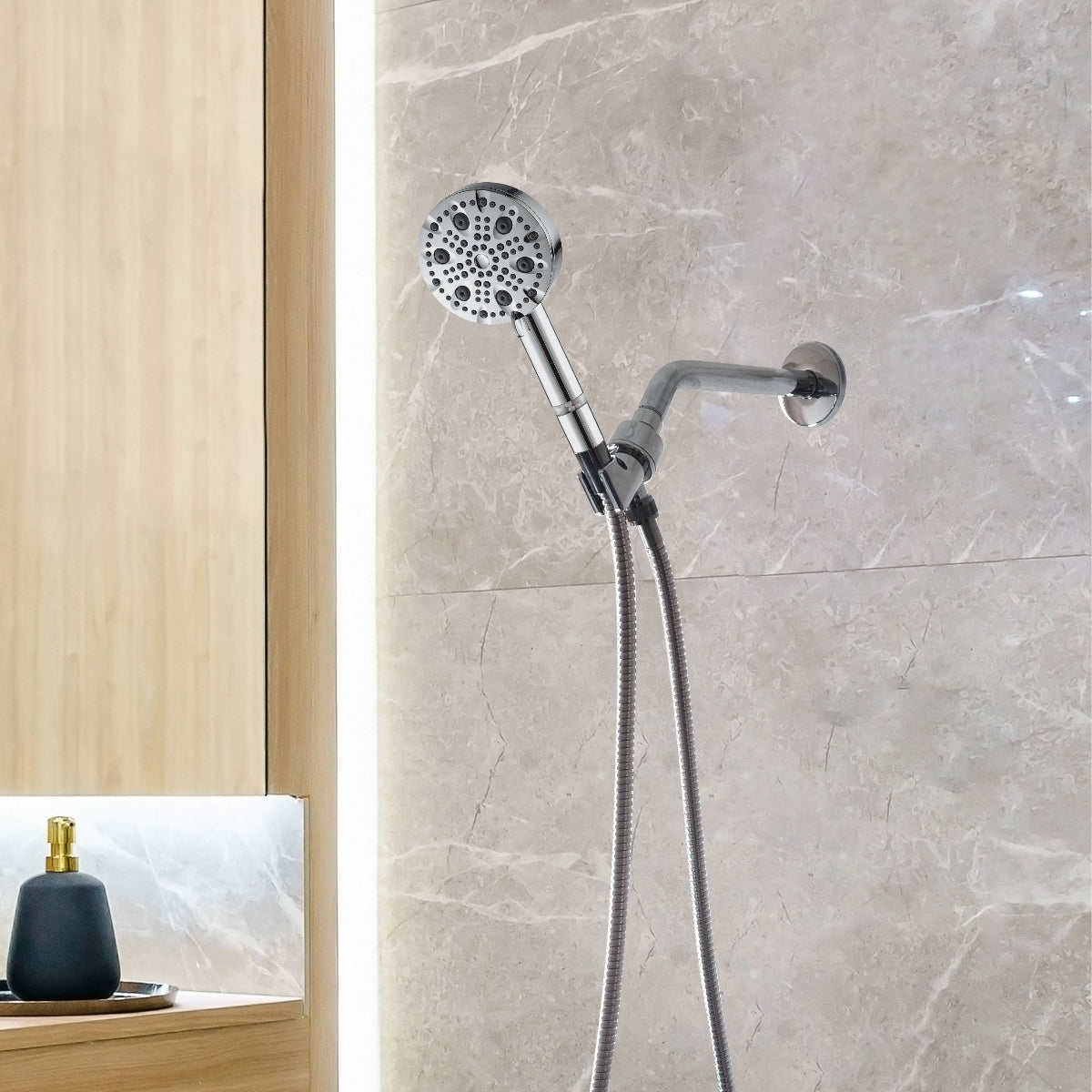 „Mineralstream Luxe 9“ režimo aukšto slėgio dušo galvutė (filtruojama)