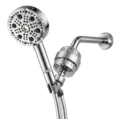 Luxe 9 Mode Showerhead Complete Shower Kit