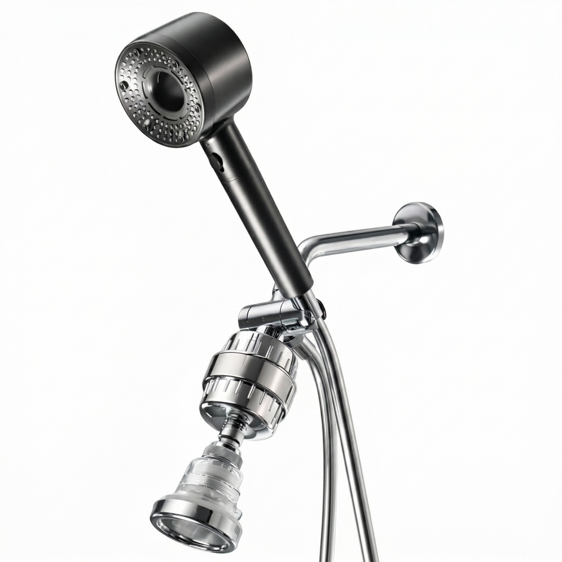 Ei, gryna filtruota dvigubos dušo sistema